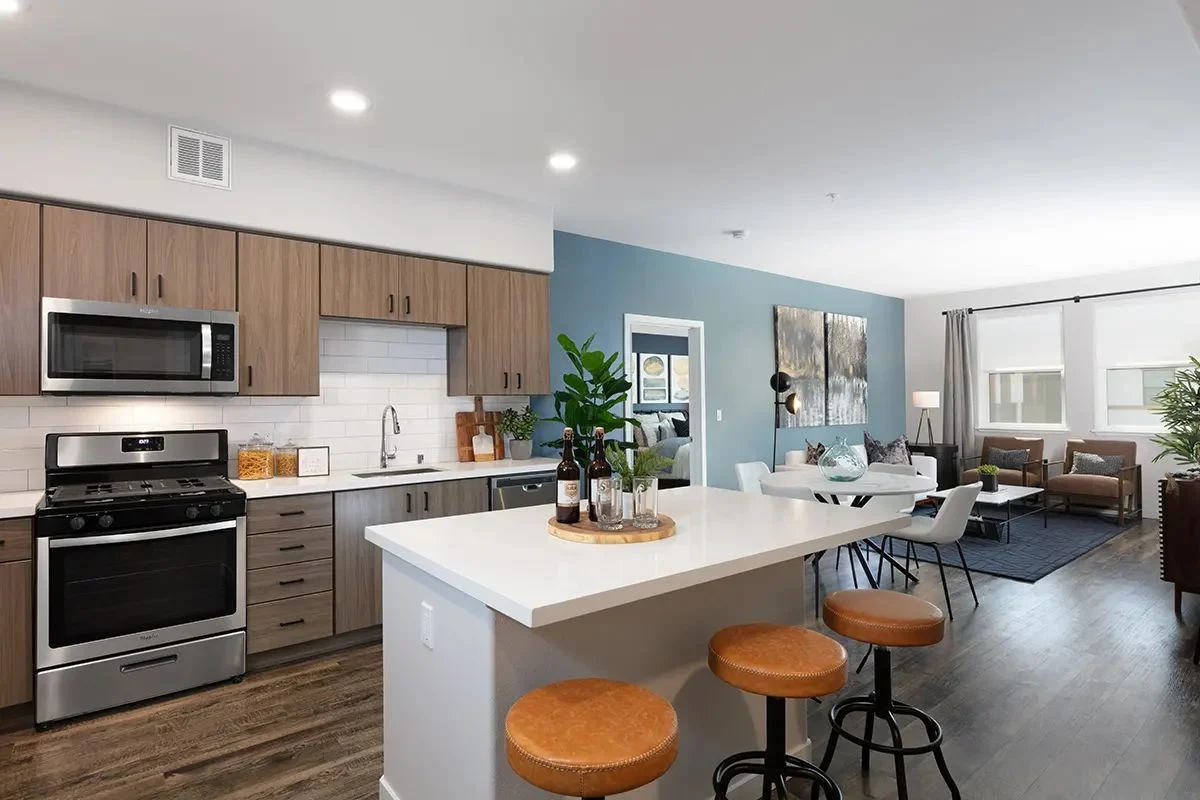 Murphy Station: Model unit kitchen