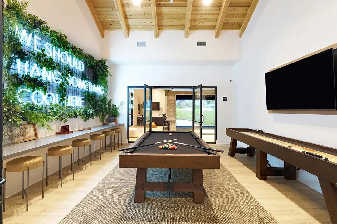 Fox Point Farms clubhouse game room