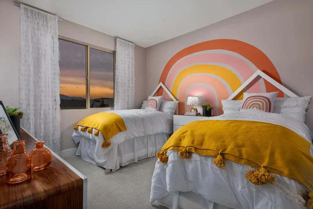 Lucca at Cota Vera Plan 1 model home kids bedroom