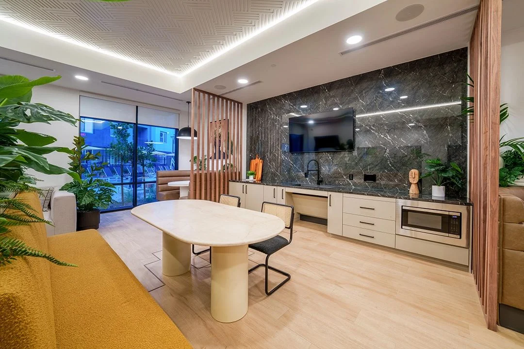 Axis at Davis clubroom kitchen