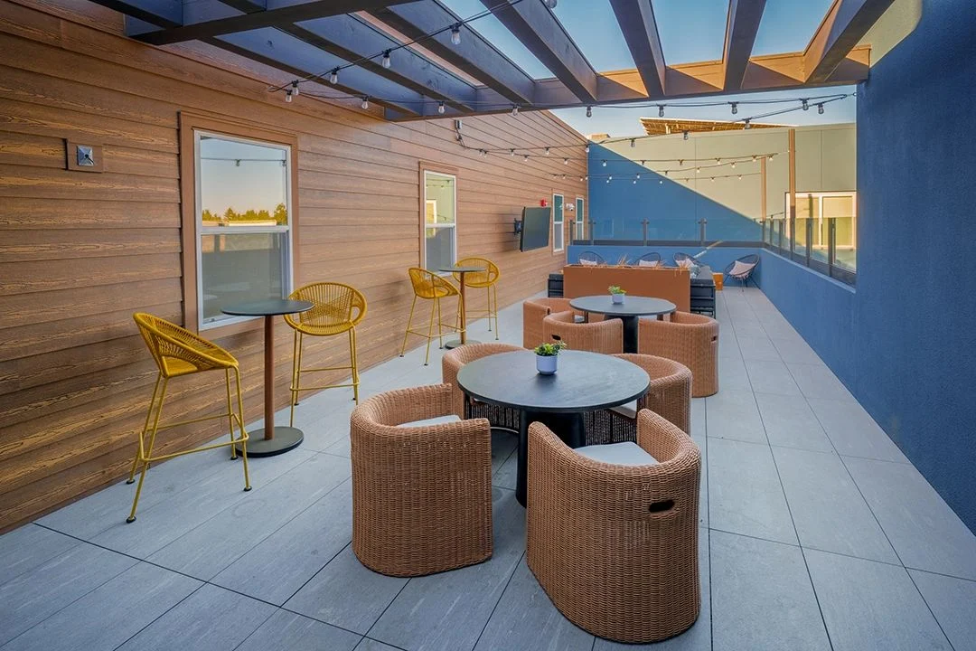 Axis at Davis covered roof deck