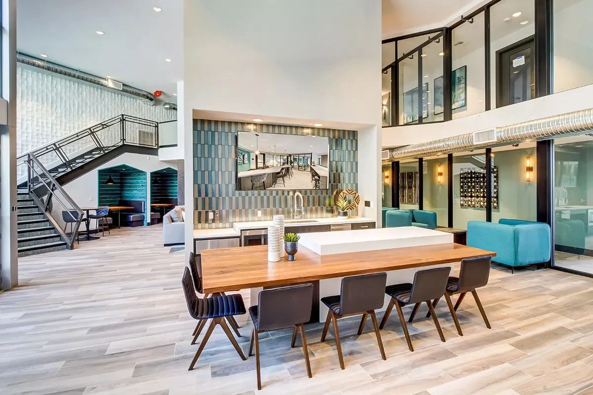 Pearl Biltmore clubroom with study mezzanine above